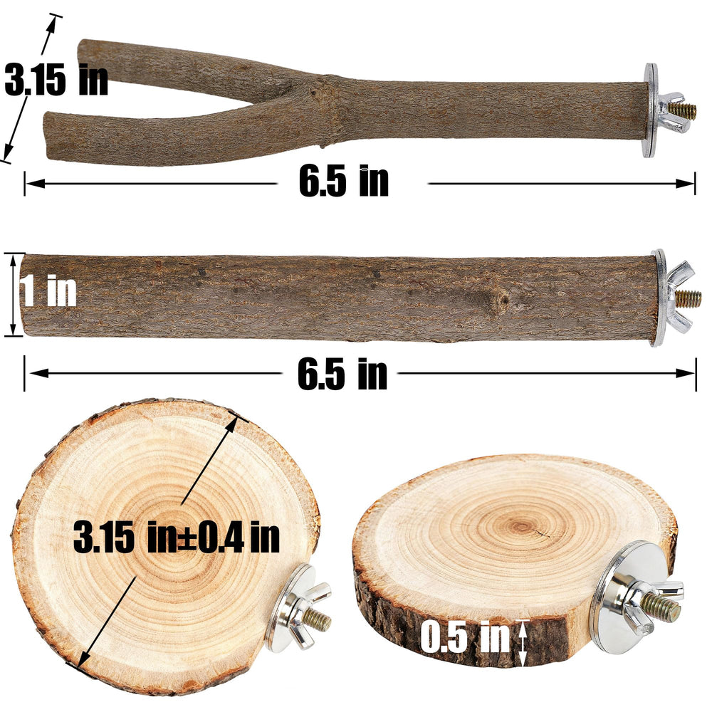 Treewoll percha recta para aves, superficie natural que facilita trepar.