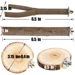 Treewoll percha recta para aves, superficie natural que facilita trepar.