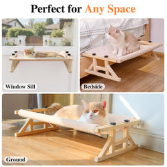 Tresbro asiento lavable para gato, tela suave y fácil de limpiar.