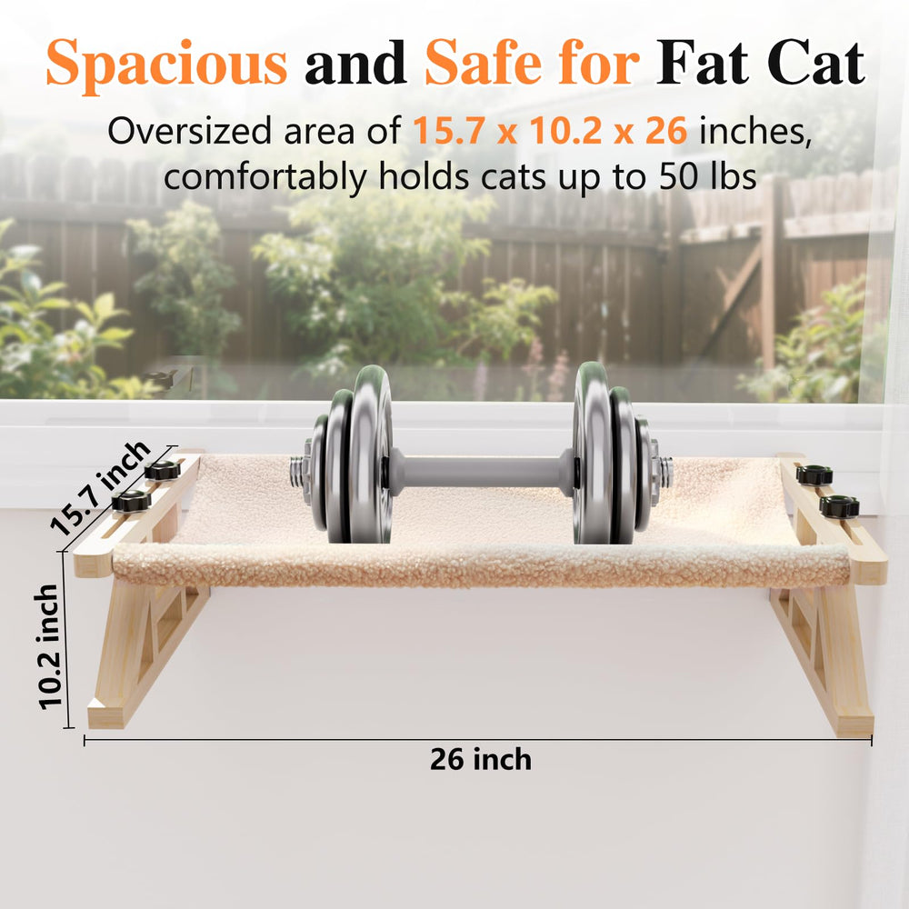 Tresbro uso interior seguro para gatos, altura cómoda cerca de la ventana.