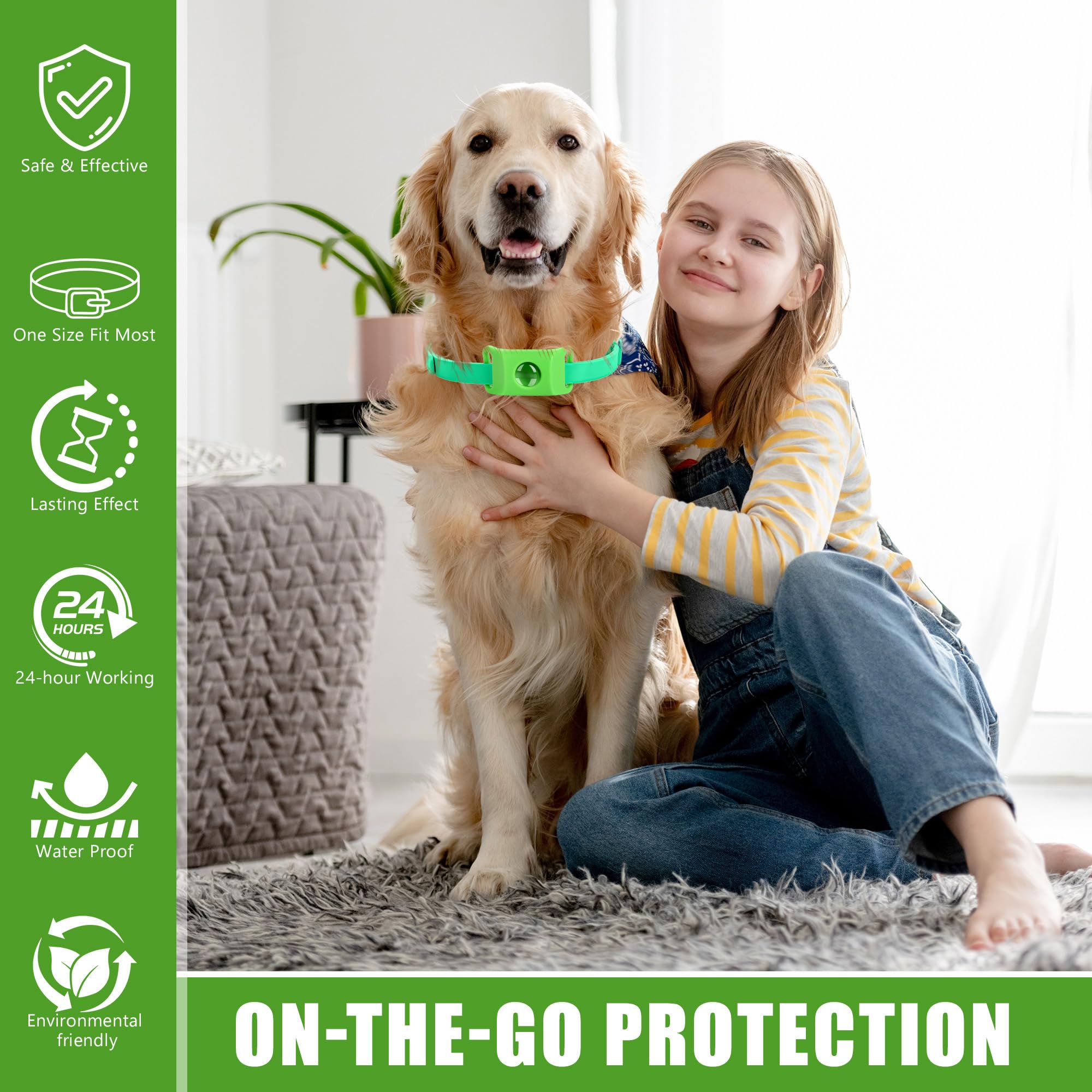Trihood etiqueta-colgante sin químicos para la piel sensible de tu perro.