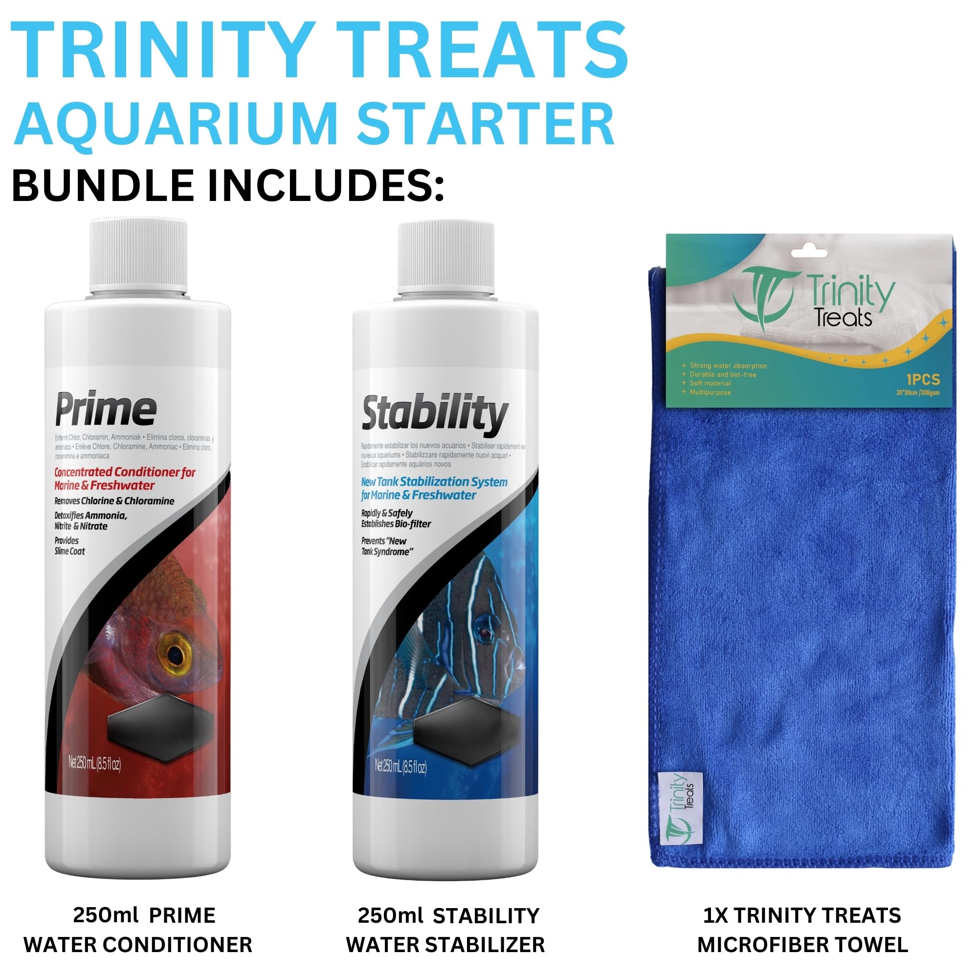 Trinity Treats STABlLlTY en acción en acuario marino para estabilidad