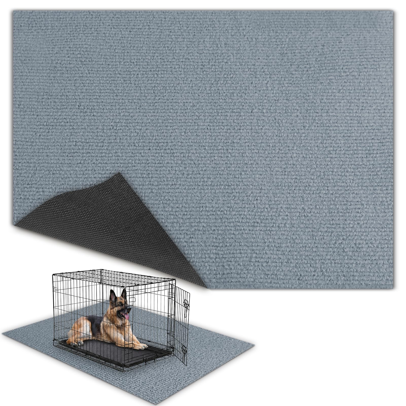Almohadilla TRINKA para jaula de perro con gran cobertura y protección de suelo.