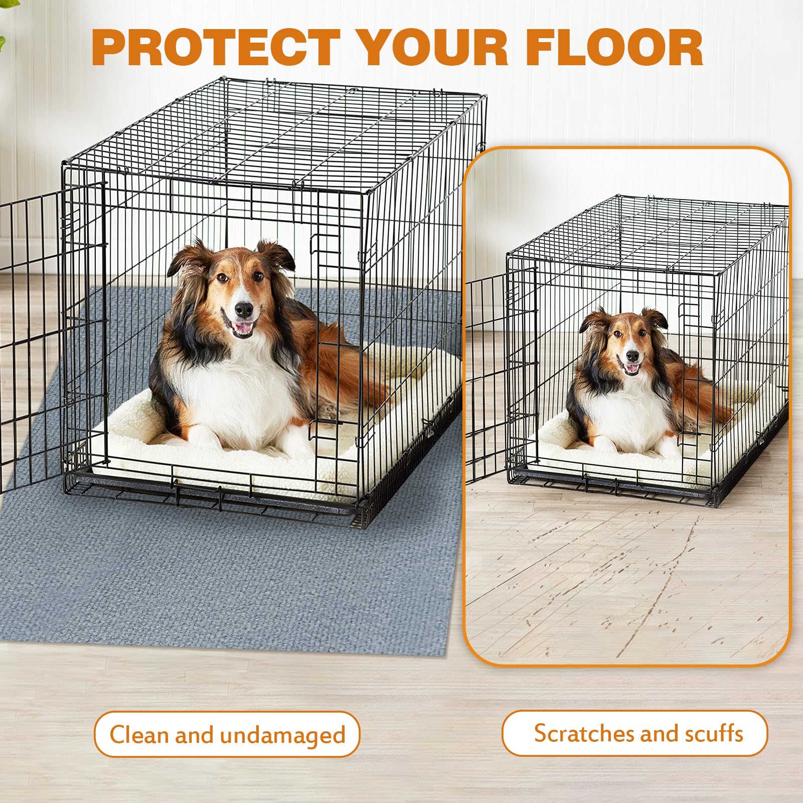 Cobertura amplia de TRINKA para protección de pisos y limpieza simplificada.