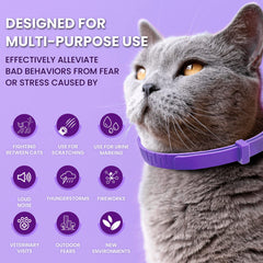 TriOak collar calma gato ajustable para gatos de todas las tallas