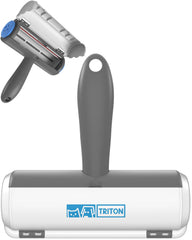 Triton herramienta quita pelo con recipiente para pelos de mascotas.
