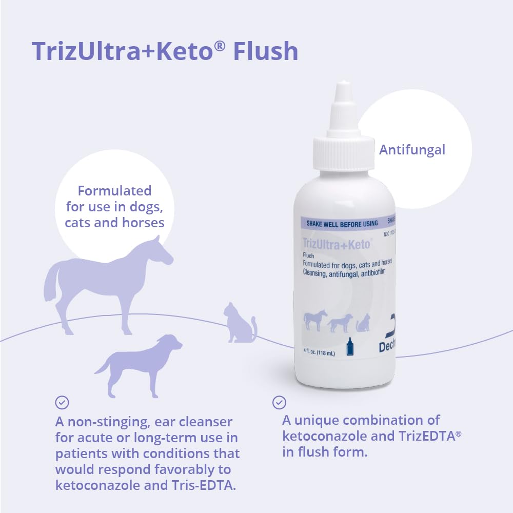 TrizULTRA+Keto Flush piel suave, cuidado higiénico para mascotas