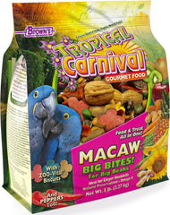 Tropical Carnival Alimento guacamaya Big Bites en envase facilita la alimentación diaria