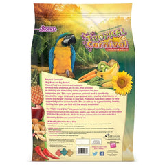 Tropical Carnival, variedad de frutas, verduras y nueces para guacamayos.