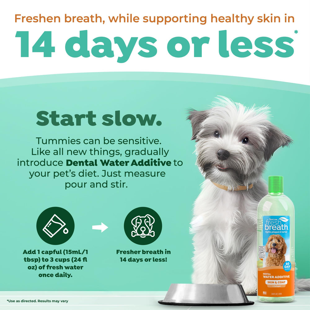TropiClean VOHC reconocido para higiene oral de perros.