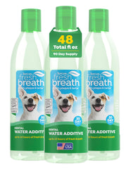 TropiClean aliento fresco para perros, botella de 16 oz mejora el aliento con uso diario.