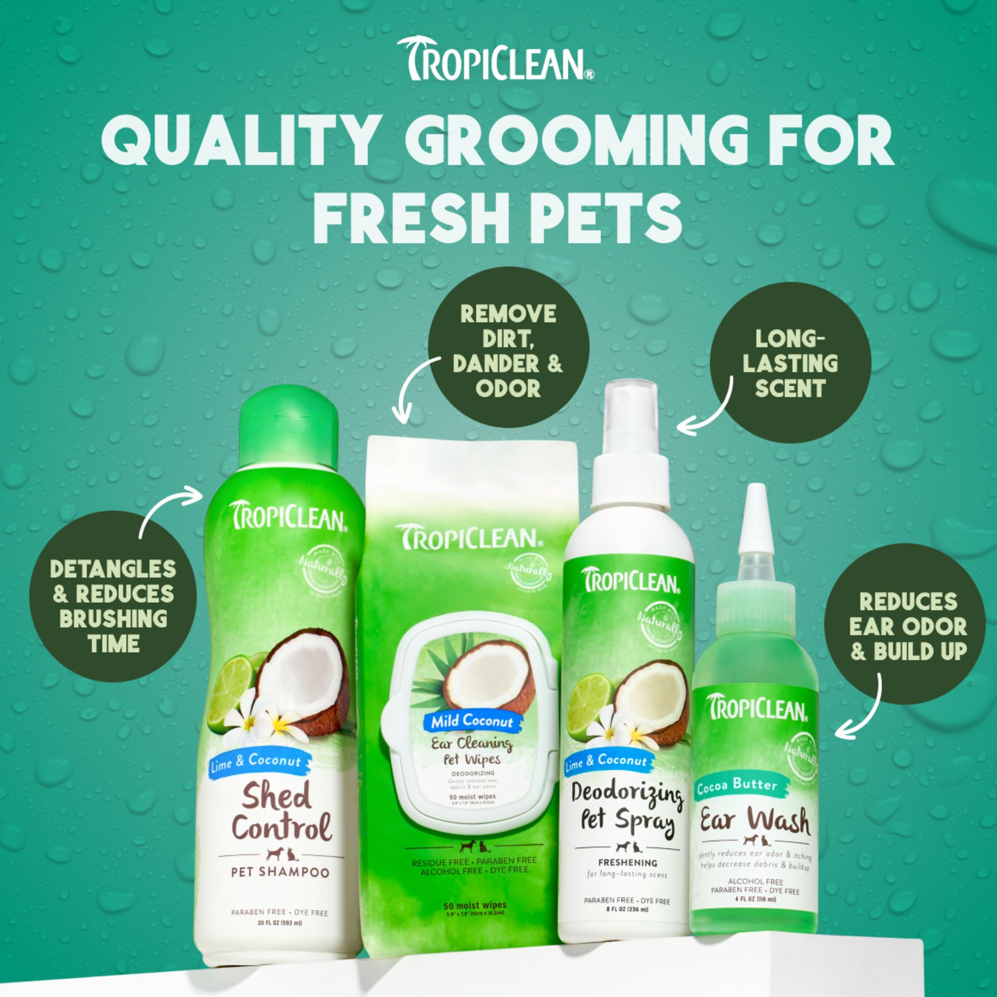 TropiClean apto para gatos y perros: seguridad para hogares mixtos.