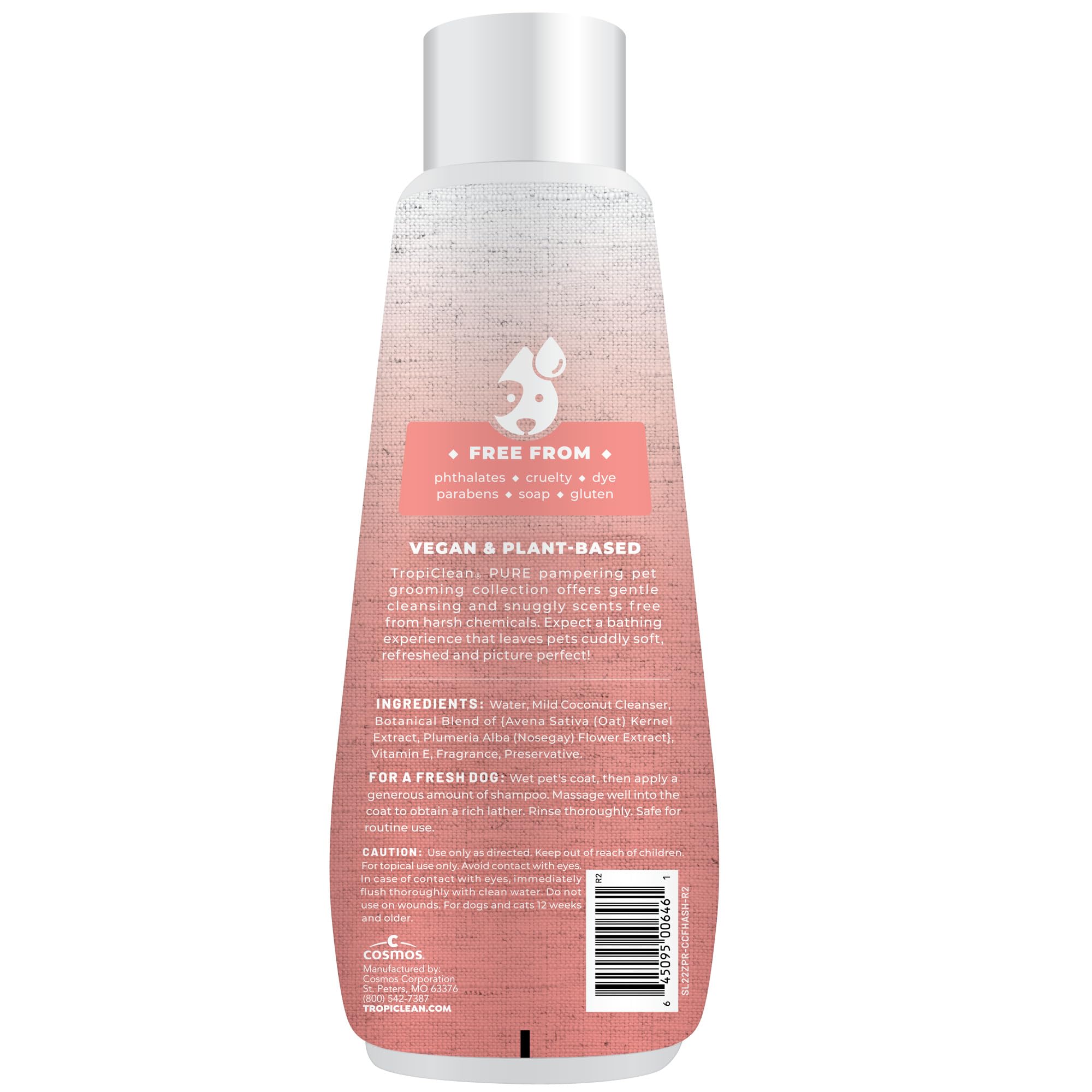 TropiClean champú para cachorros, apto para gatos y gatitos.