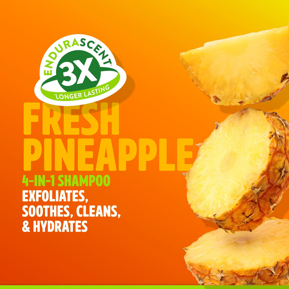 TropiClean Champú, etiqueta de piña, para pelaje con fragancia fresca.