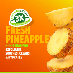 TropiClean Champú, etiqueta de piña, para pelaje con fragancia fresca.
