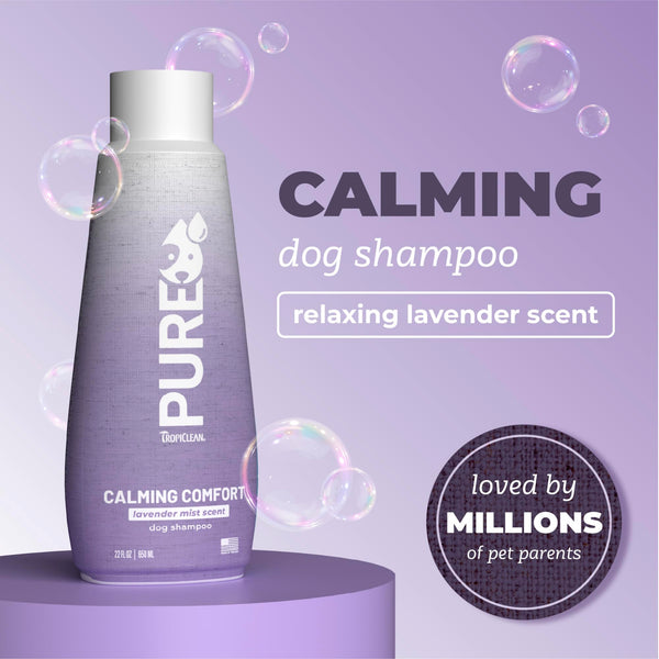 TropiClean champú calmante con lavanda, espuma suave para el baño