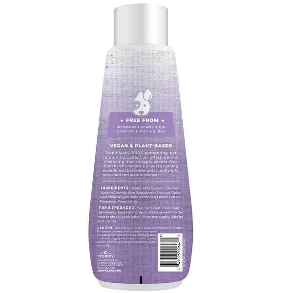 TropiClean champú calmante con lavanda, mantenimiento del pelaje