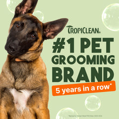 TropiClean champú cítrico, limpieza profunda que deja pelaje suave y manejable.