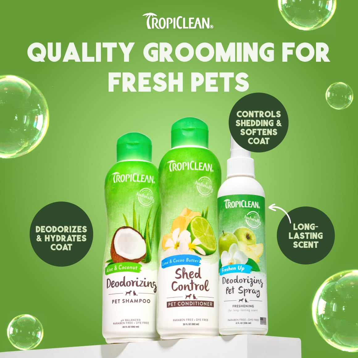 TropiClean, cuidado profesional para mascotas desde 1980.