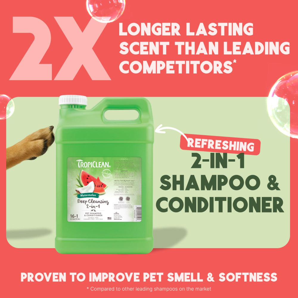 TropiClean champú para perros, espuma abundante facilita desenredar.