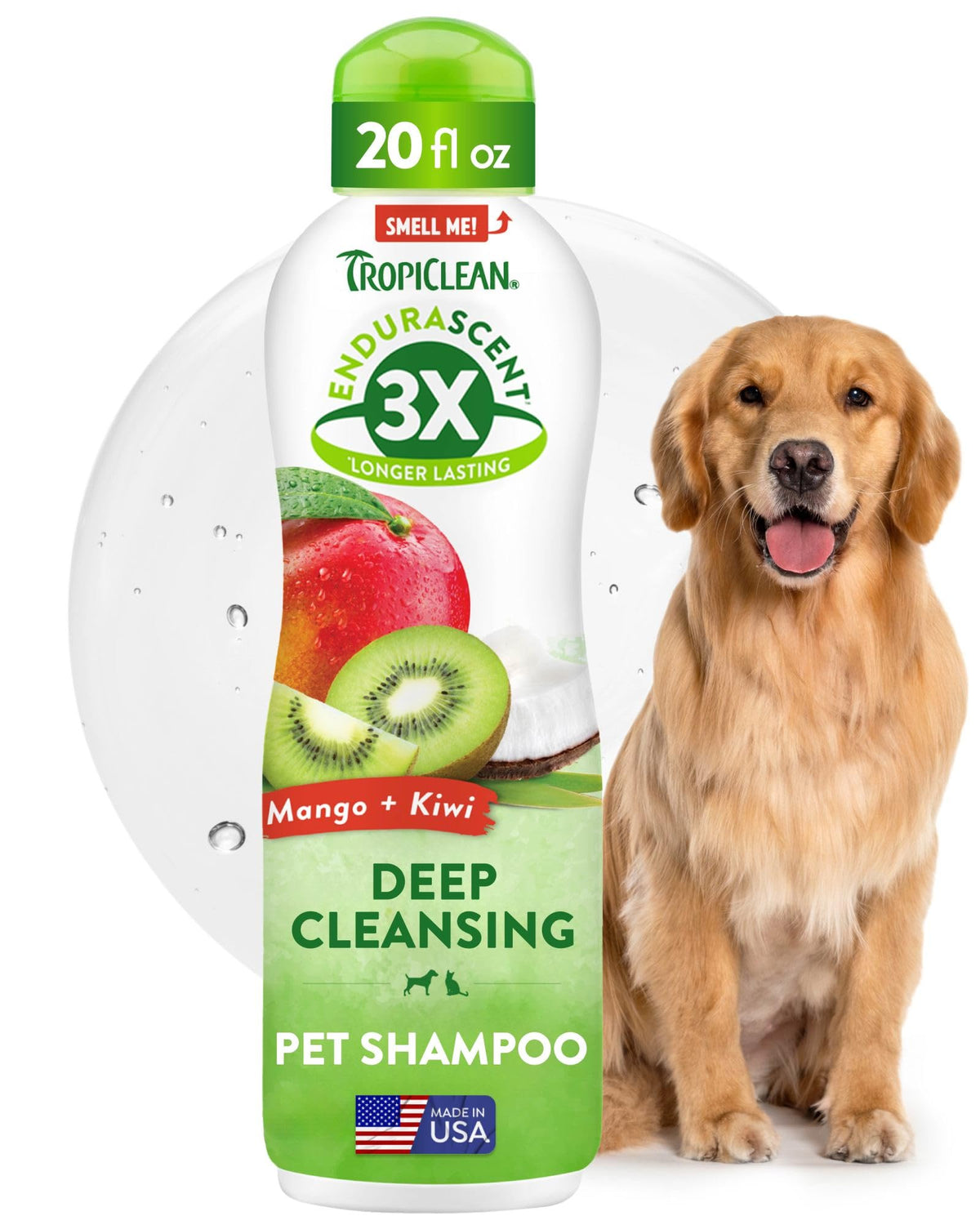 TropiClean champú perro – limpieza-profundidad, pelaje limpio y suave.