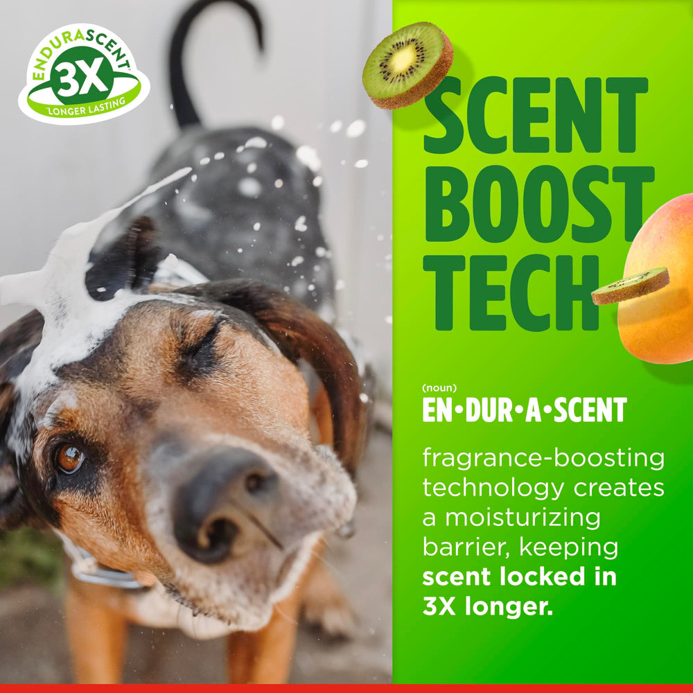 TropiClean champú perro – tecnología de fragancia, barrera de humedad para frescura duradera.