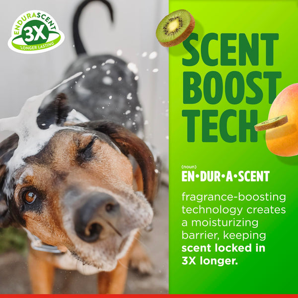 TropiClean champú perro – tecnología de fragancia, barrera de humedad para frescura duradera.