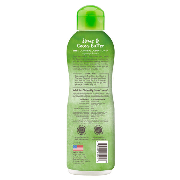 TropiClean acondicionador para perros, pelaje suave y sedoso tras uso.
