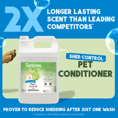 TropiClean Deshedding Condicionador, pelaje suave, deja el pelo sedoso y manejable