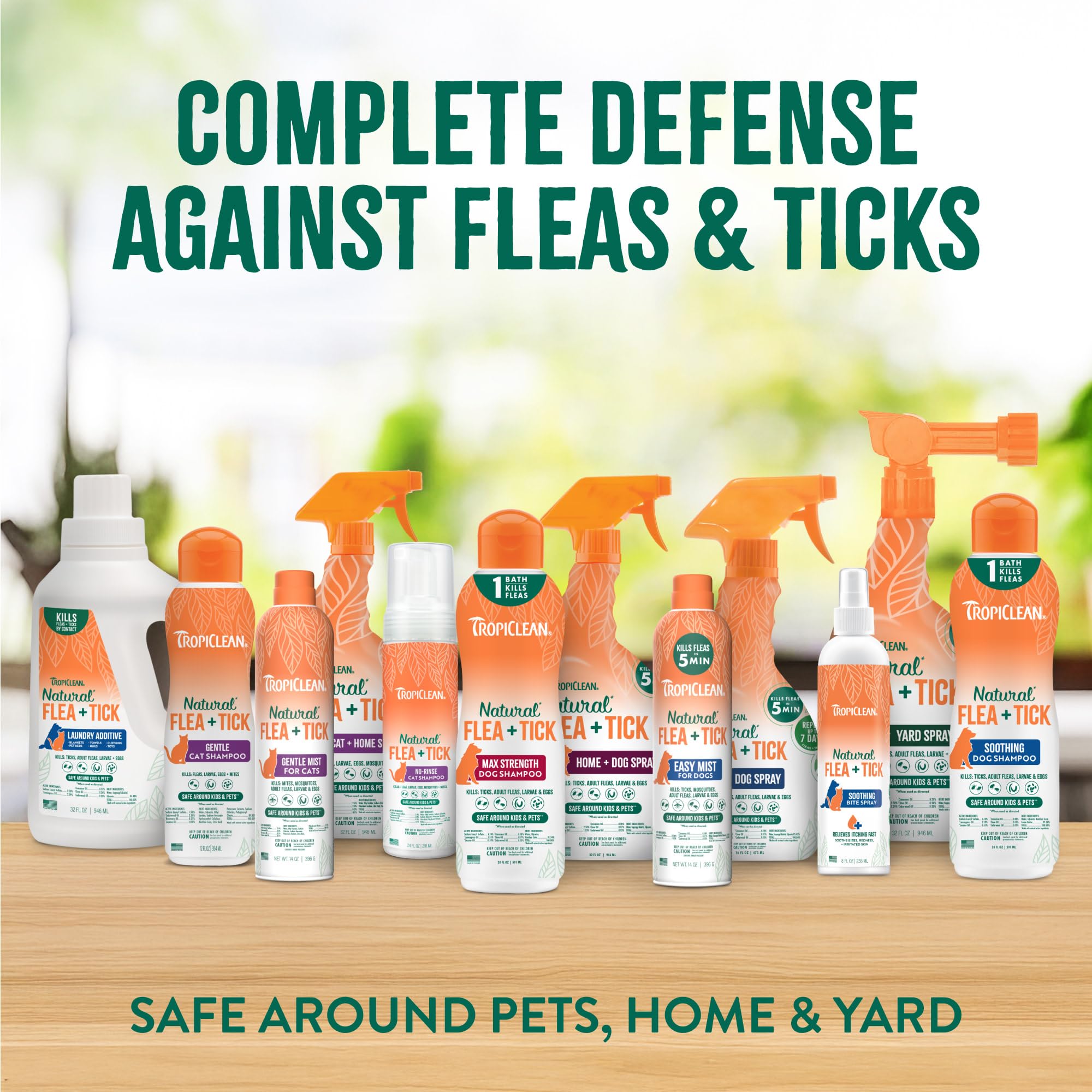 TropiClean champú para gatos, ayuda a proteger el hogar frente a pulgas.