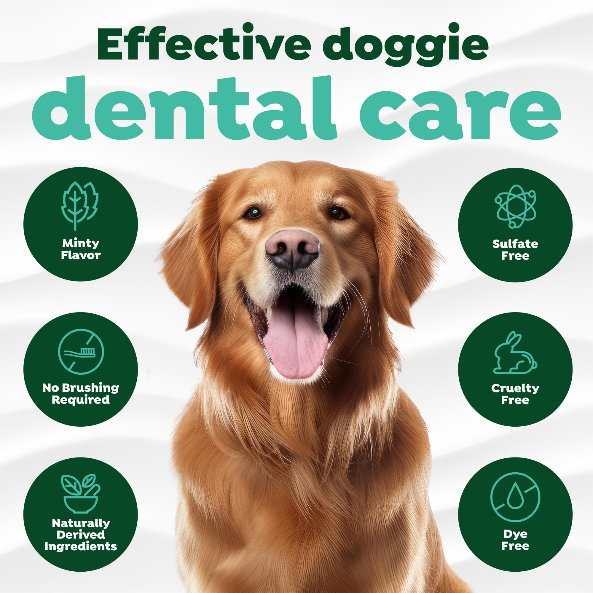 Envase TropiClean de 2 oz, gel dental para mascotas.