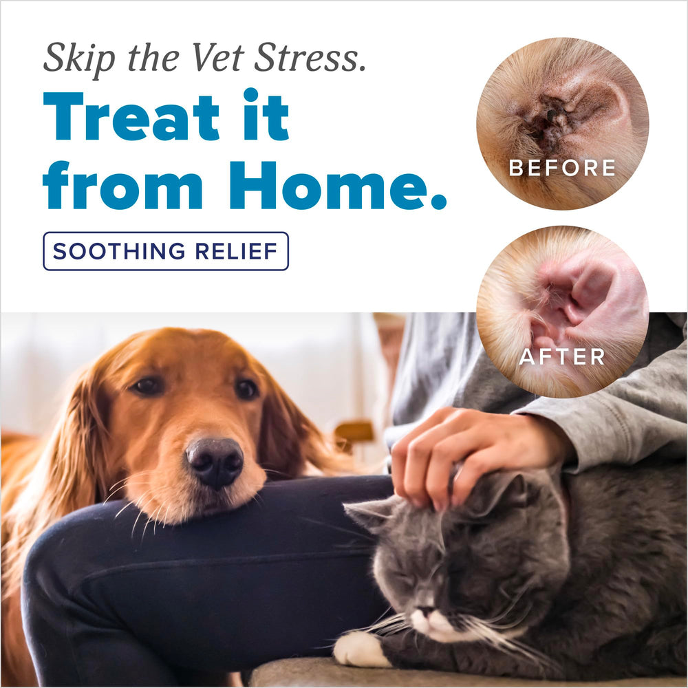 TropiClean HomeVet: producto apto para perros y gatos para cuidado de oídos.