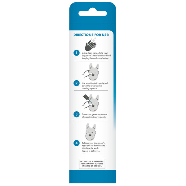 TropiClean HomeVet, producto hecho en USA para cuidado ocular de mascotas.