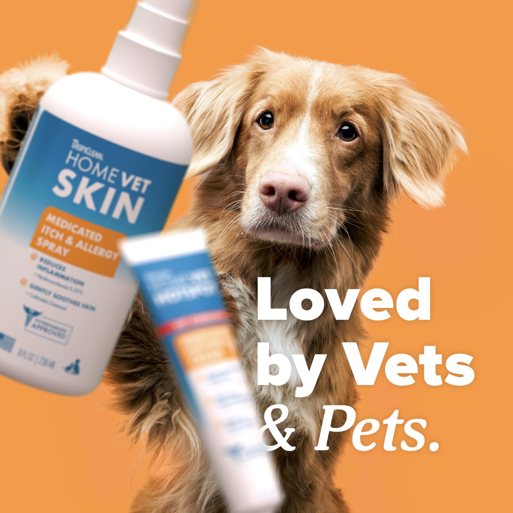 TropiClean HomeVet ingredientes-clave; clorhexidina y lidocaína para confort.