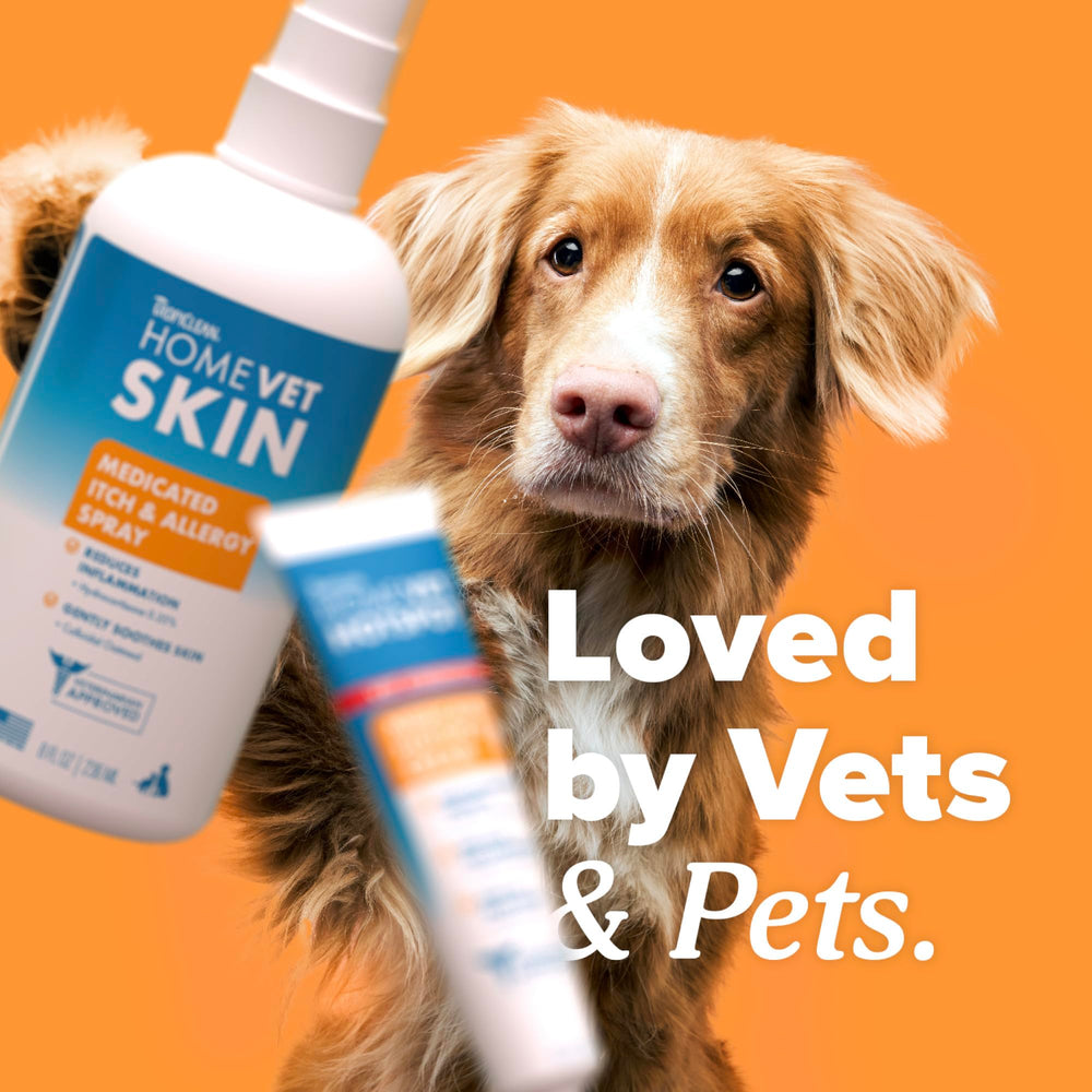 TropiClean HomeVet ingredientes-clave; clorhexidina y lidocaína para confort.