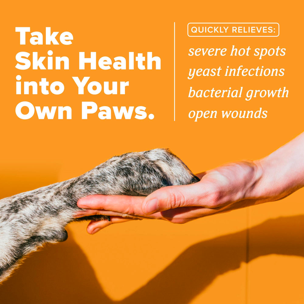 TropiClean HomeVet zona-irritada-perro; tratamiento tópico para zonas irritadas.