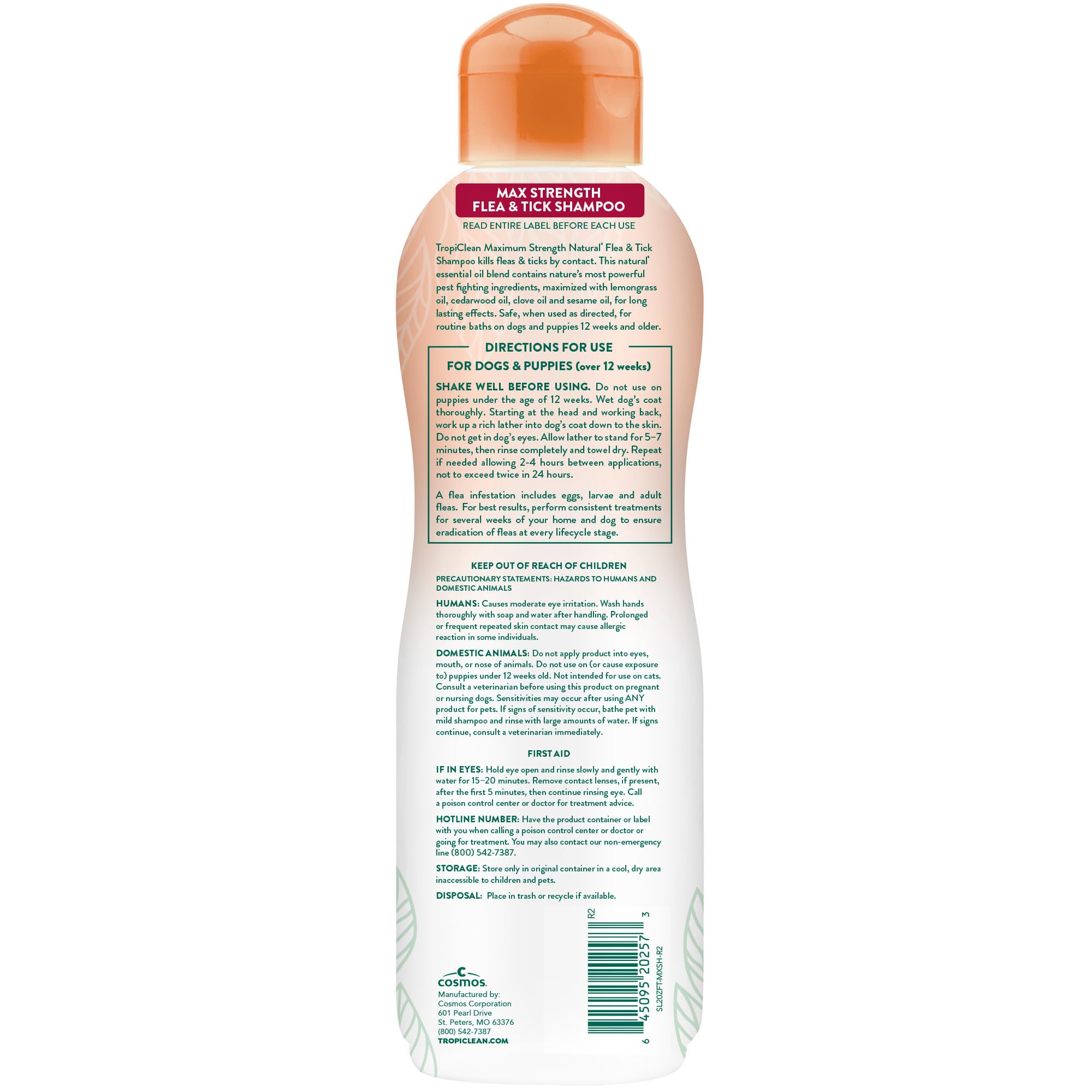 TropiClean ingredientes-naturales-defensa-perros, fórmula suave que cuida la piel del perro.