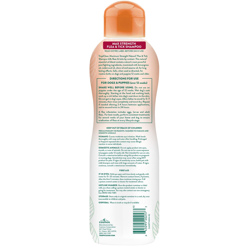 TropiClean ingredientes-naturales-defensa-perros, fórmula suave que cuida la piel del perro.