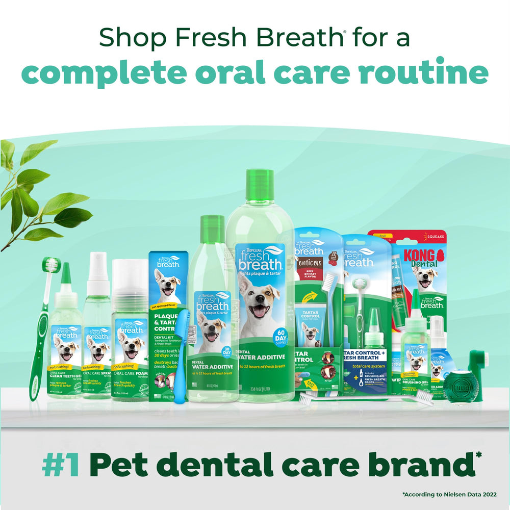 TropiClean sonrisa sana para perros, mejora la apariencia dental.