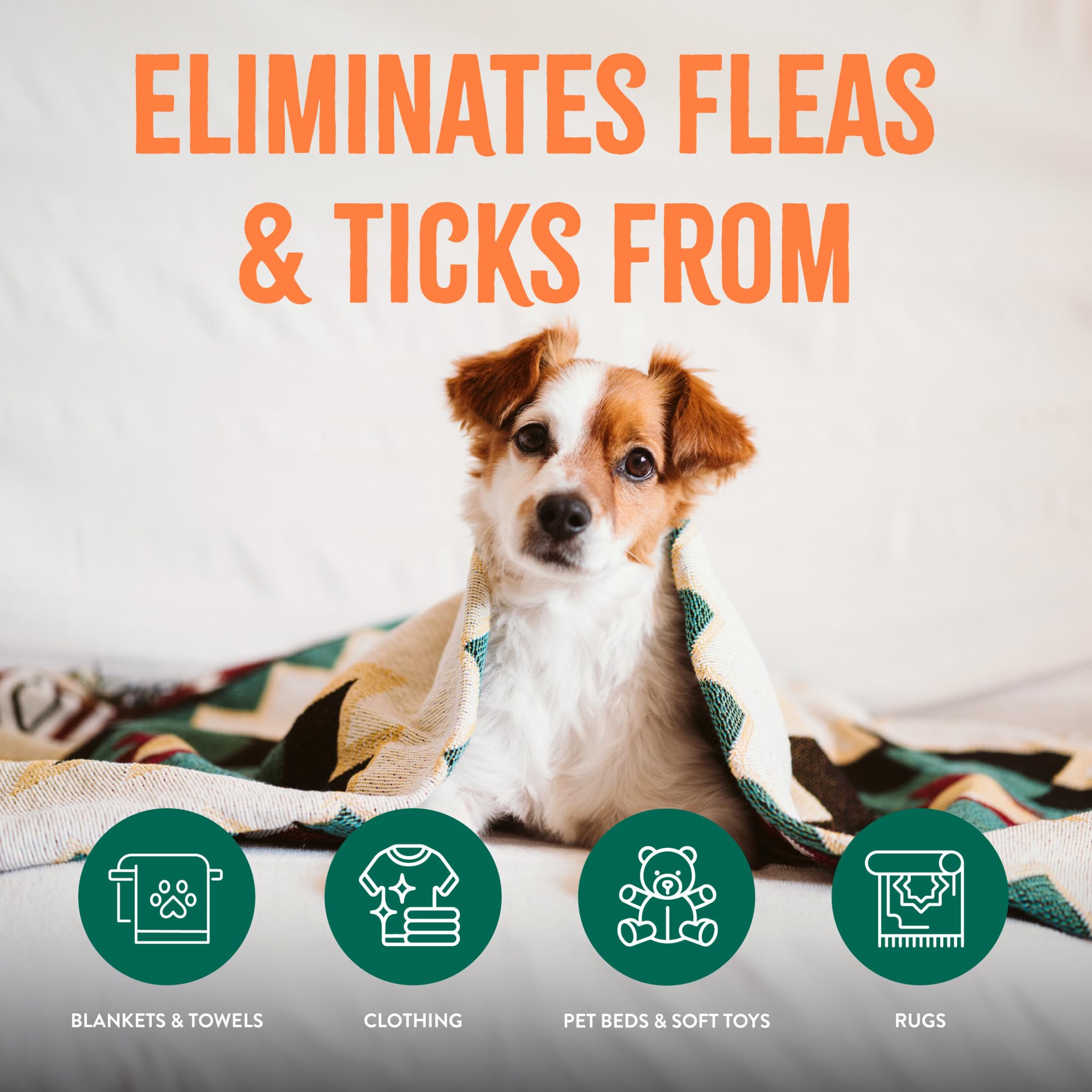 TropiClean para cama de perro textiles más limpios y seguros