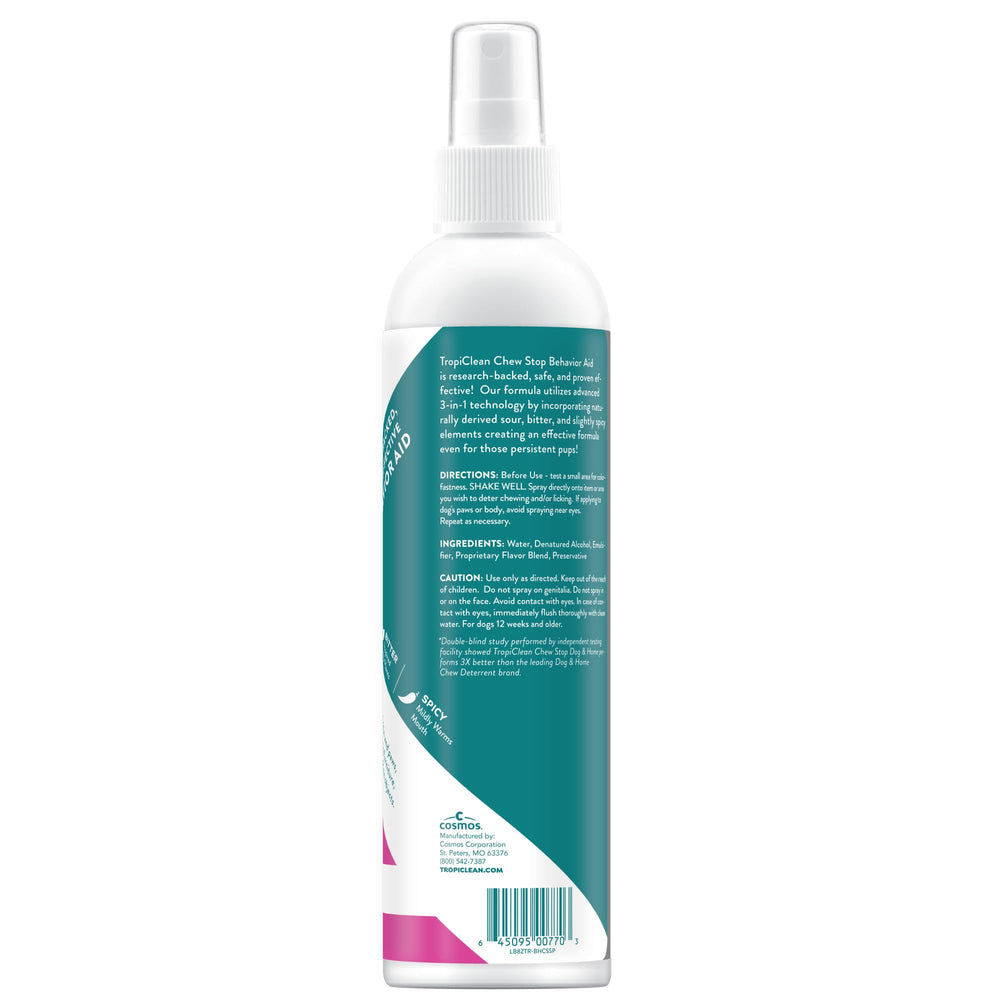 TropiClean No Mordidas aerosol envase de 8 onzas: práctico para uso diario.