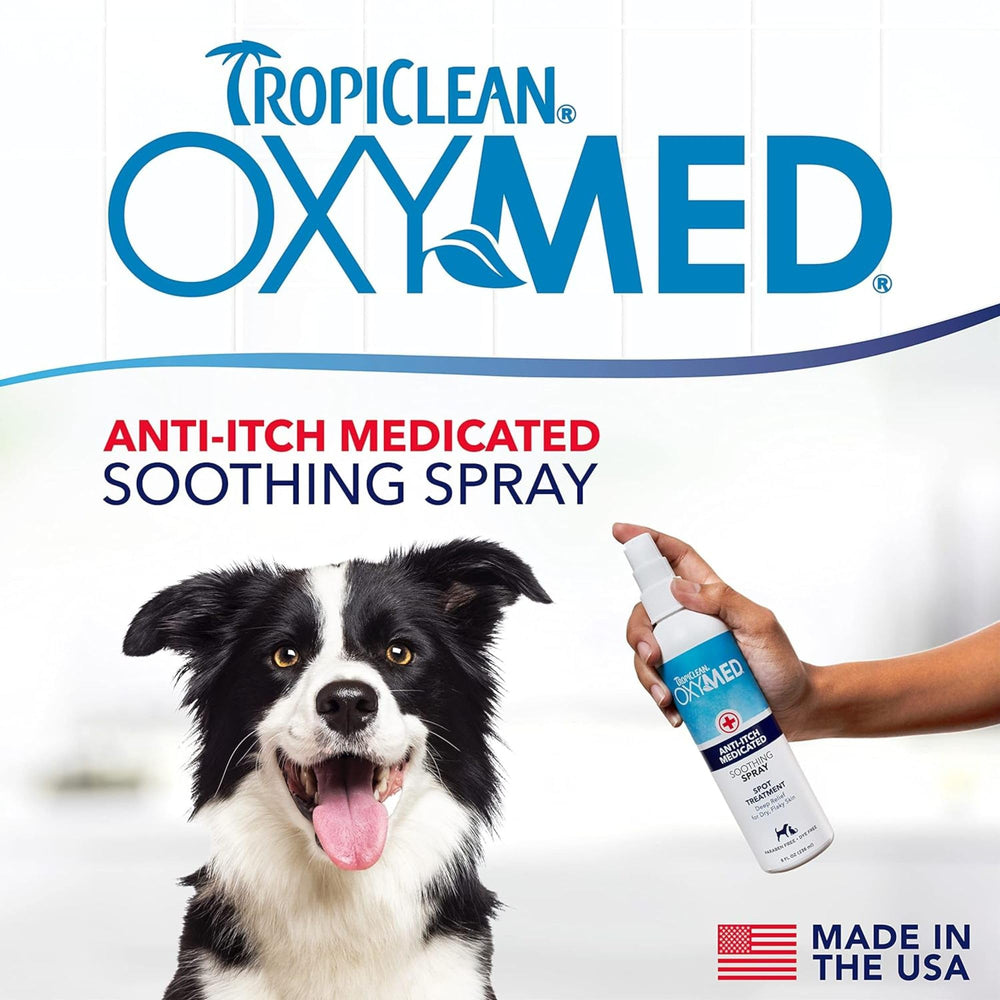 TropiClean OxyMed para perros y gatos: alivio rápido de picor.