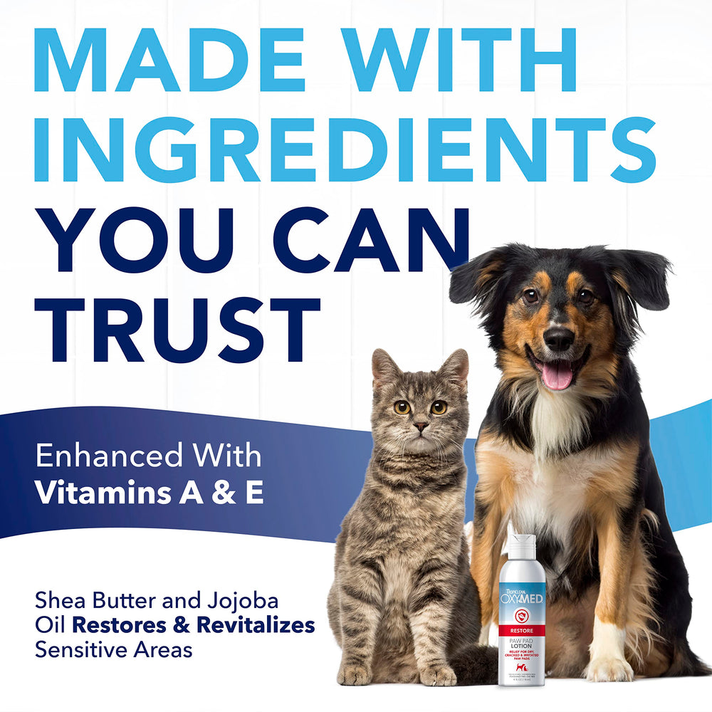 TropiClean OxyMed crema codos de perro, cuidado suave para áreas sensibles.