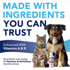TropiClean OxyMed crema codos de perro, cuidado suave para áreas sensibles.
