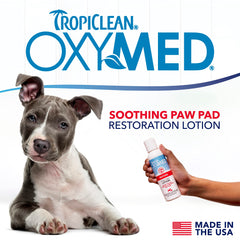 TropiClean OxyMed pomada hocico de perro, ayuda a suavizar la piel seca.