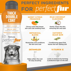 TropiClean Perfect Fur: producto fabricado en Estados Unidos con ingredientes naturales.