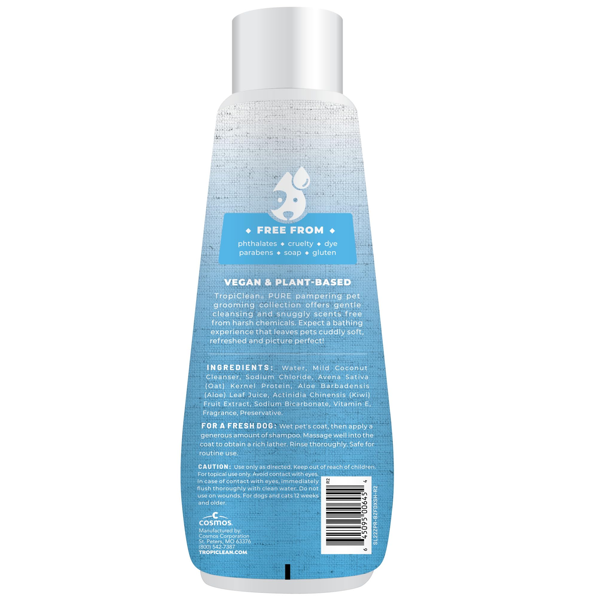 TropiClean Pure: cuidado diario para un pelaje limpio y cómodo.