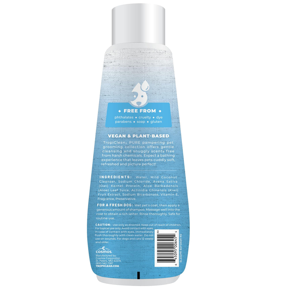TropiClean Pure: cuidado diario para un pelaje limpio y cómodo.
