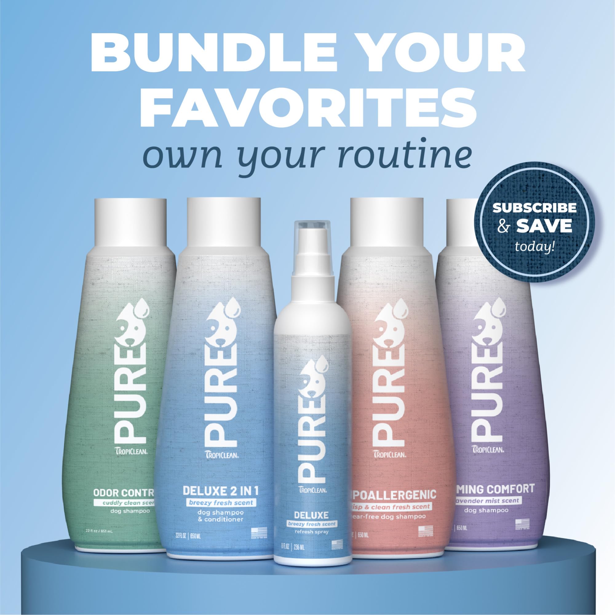 TropiClean Pure: hecho en EE. UU. para calidad y confianza.