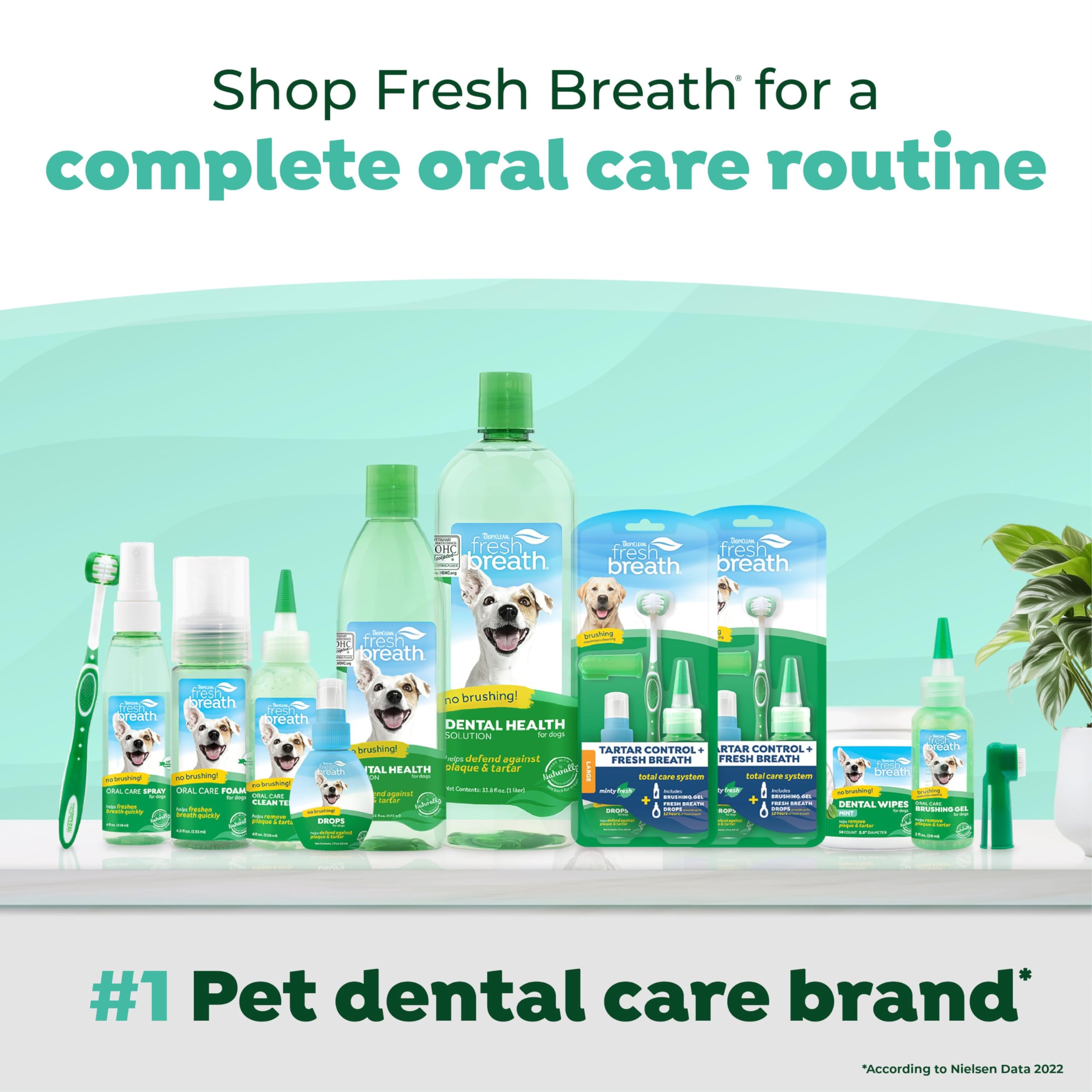 TropiClean rutina dental para gatos, ayuda a mantener dientes limpios.